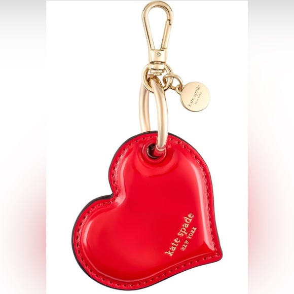 Kate Spade Heart Apple AirTag Keychain Case - Picture 1 of 7